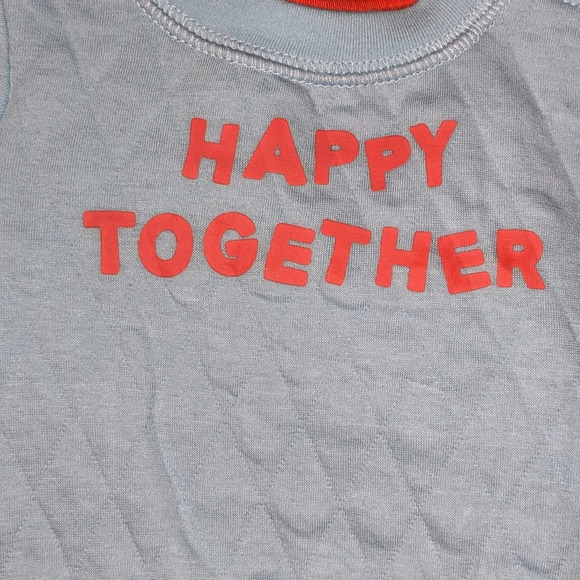 Baby 'Happy Together' Graphic Top & Bottom Set - Cat & Jack™ Blue 3-6 0-3 NEW - Picture 6 of 10